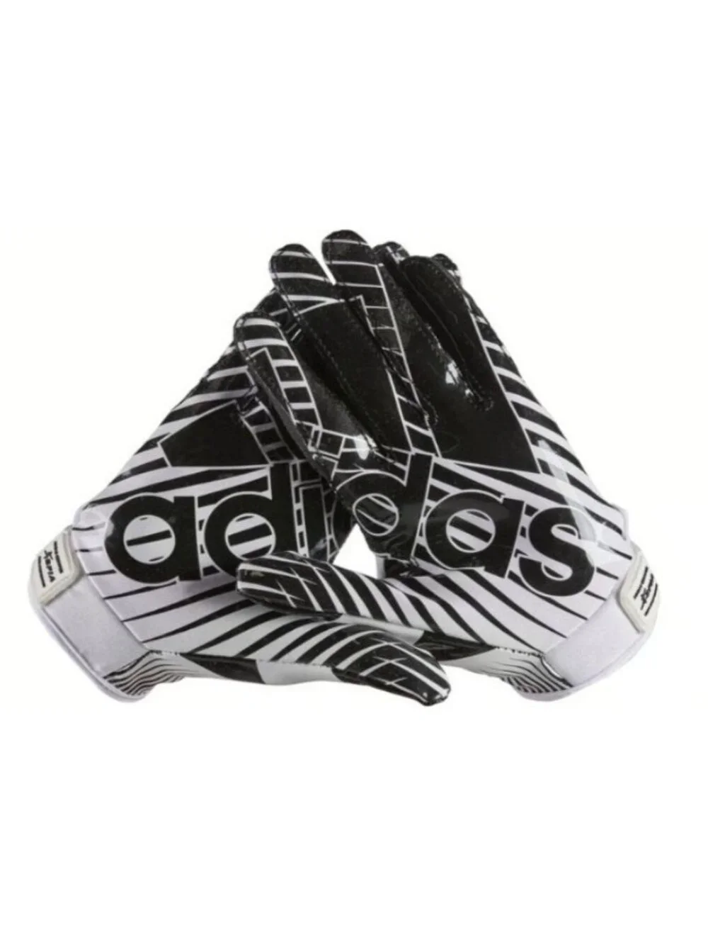 Adidas Filthy Quick 4.0 Receiver Gloves Lg Football Grip White Black Adult SFIA